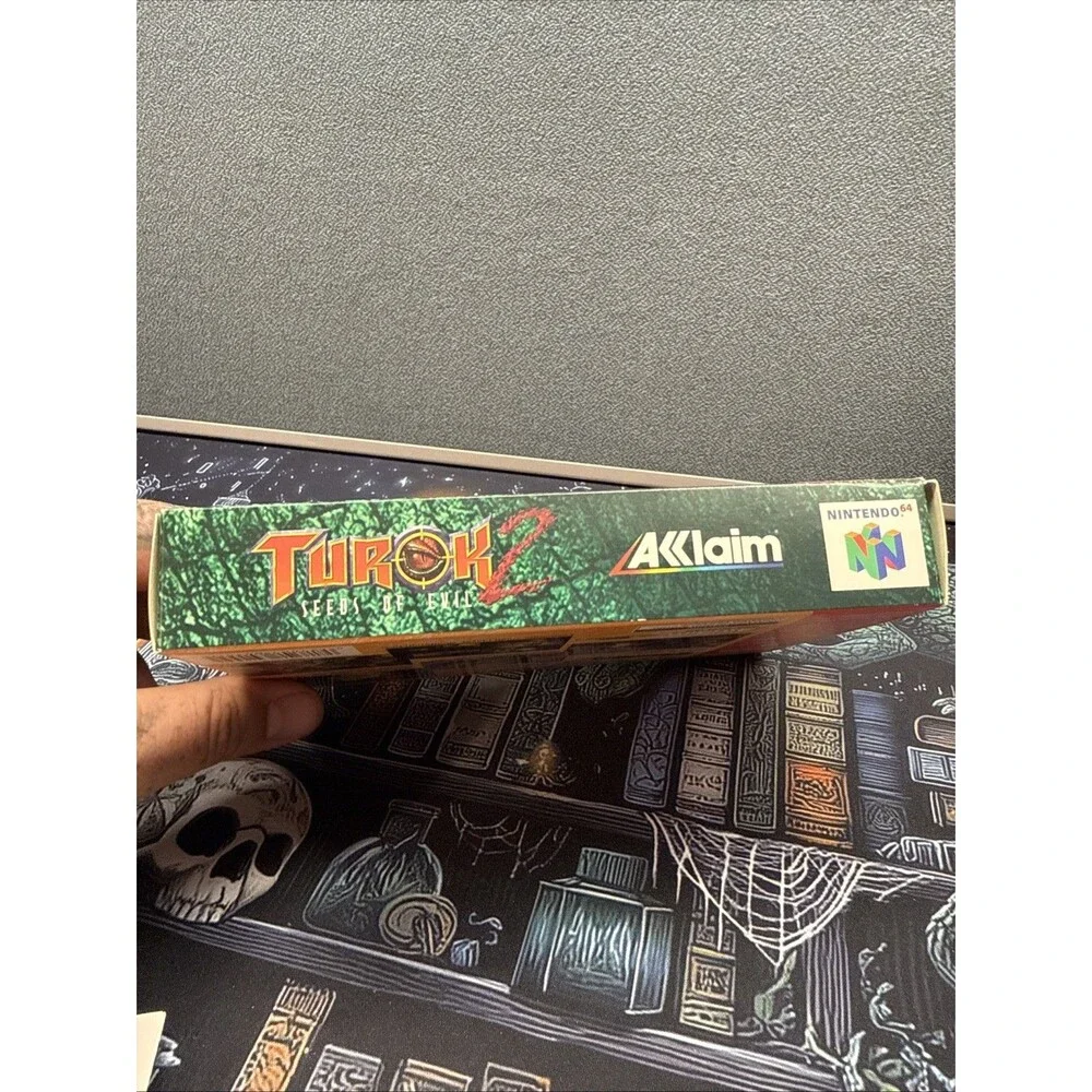 Turok 2: Seeds of Evil. CIB Complete N64 Nintendo 64. Tested Authentic Very Good